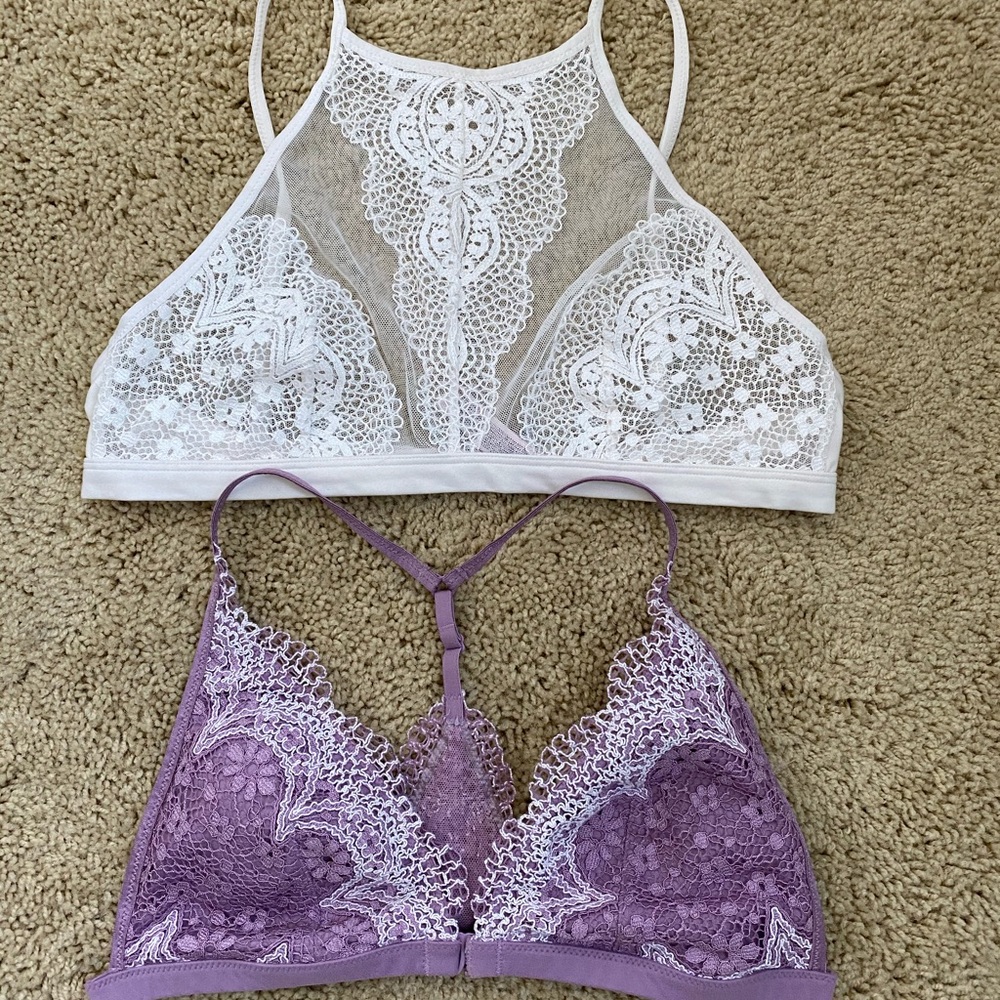 Two Victoria’s Secret bralettes. Size M